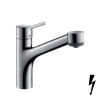 Hansgrohe Talis S egykaros konyhai csaptelep DN15 kihzhat zuhanyfejjel elektromos tfolys vzmelegtkhz 32842000 19432