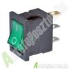 Kapcsol AKV02 billen vilgts zld szgl 12V 15A 12V 15A 1 ramkr 2 lls zld bepts 19x13 mm