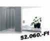 NIAGARA WELLNESS Niagara Wellness Delfina Mouse 90x190cm 3 rszes egymsba cssz ajt 4mm matt veg Krm profil