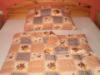3 rszes antiallergn mszl tltet gynem garnitra 135x200 cm paplannal elegns stt barna kocks leveles mints