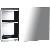 SAPHO Aqualine Spark tkrsszekrny PCA004 Aqualine Spark tkrsszekrny PCA004 csiszolt inox mindkt oldalra tolhat ajt