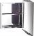 SAPHO Aqualine Grace tkrsszekrny PCAC01 Aqualine Grace tkrsszekrny PCAC01 csiszolt inox mindkt oldalra tolhat ajt
