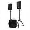 2 1 aktv PA szett 1x subwoofer 2x szatelit 2x llvny