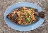 Slt tilapia fish friss fokhagyma asztal mrvny