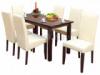 6 szemlyes tkezgarnitra laminlt MDF asztallappal elltott nagymret Berta tkezasztallal tkezasztal mrete 160x75x80cm 40cm rel bvthet tkezszk mrete 46x98x41cm szlessg x magassg x m