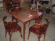 3db 100ves feljtand szk oroszlnkrms faragott fadsszel Asztal szthzhat 4db thonet stlus szk j llapotban 1960 r megegyezs szerint