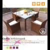 Polyrattan btorok Home and More Home and More Csokis htkznapok polyrattan tkezgarnitra szett