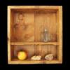 Fali lda polc Btor Polc Famegmunkls Vintage jelleg doboz polc fbl 48x45x14 cm llthat polcmagassg 3 pozci Meska
