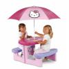 Hello Kitty piknikasztal napernyvel
