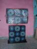 Kzzel ksztett s festett modern asztali lmpa szlessg 30cm mlysg 16cm max magassg 65cm