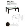 Balaton dohnyzasztal Trpusi tmrfa s edzett veg Vlaszthat sznek arany cseresznye wenge sznben Balaton dohnyzasztal r 38 900 magassg 42 cm mlysg 70 cm szlessg 120 cm