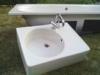 Elad egy jszer llapotban lv Lemez Schmidlin 190x80x45 s frdkd DURAVIT Kzmosval csappal beptve s egy laufen geb