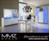 MMZ WONEN Luks yemek odasi takimi italyan design led lambali dressoir ve vitrin beyaz parlak
