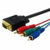 VGA RGB komponens sszekt kbel 5m