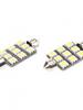 Girland 41mm 1 5W 9x5050smd termszetes fehr led izz aut olvaslmpa 12V 1 pr