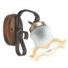 Rustic 5 falikar E14 40W mattfekete di 7086