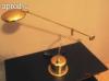 Rgi Art Deco rz asztali lmpa halogn izzval elad