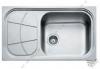 Jobboldali medencs egymedencs mosogattlca karcmentes szne inox 0 7 mm lemezvastagsg 3 5 coll lefoly tartozkok rgztkszlet szifon lefoly s tlfoly mretek szlessg x mlysg 860 x 500 mm