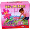 Hercegnk brzol 45 db os padl puzzle nagy mozaikdarabokbl Kirakott mret 64 x 44 cm