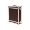 Trol rack szekrny 10 mm furnrlemez fekete vzll PVC bortssal krmozott sarkak gumrozott lbak mret 2U