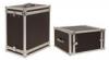 Trol rack szekrny 10 mm furnrlemez fekete vzll PVC bortssal krmozott sarkak gumrozott lbak mret 6U 19