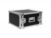 Trol rack szekrny 10 mm furnrlemez fekete vzll PVC bortssal krmozott sarkak gumrozott lbak mret 6U 6HE