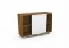 Szekrny 2 rendez magas tolajts 82x120x42 cm MaYAH Bravo Ceylon fehr B