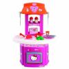 A Hello Kitty mints gyerekkonyha sok sok kiegsztvel rendelkezik A st ajtaja lenyithat A Hello Kitty jtkkonyha mrete 42 28 60 cm Szrmazsi hely Franciaorszg