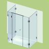 VARIOGLASS Zuhanykabin MOMENT zsanrral 515 s szria 140x80x200 cm vztiszta veggel