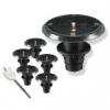 5 Piece Black Solar LED Deck Lights