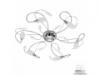 Gerbera mennyezeti lmpa Eglo 90601