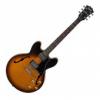 Cort elektromos gitr flakusztikus selyemfny barna burst Co Source BBS
