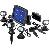 Napelemes falra szerelhet leszrhat LED es kerti spotlmpa kszlet mozgsrzklvel 3 db max 8 ra fekete Esotec Solarspot Trio 102144