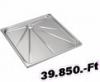 TEKA Teka INOX 70x70 szgletes zuhanytlca szlcsiszolt fellettel 709040200