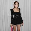 New Women s Vintage Square Neck Puff Sleeve Peplum Top Slim Fit T shirt Blouse