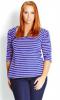 STRIPE PUFF SLEEVE TOP