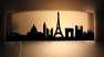 Prizs Rma London Prga Athn vros sziluettes fali lmpa