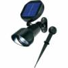 Napelemes falra szerelhet leszrhat LED es kerti spotlmpa 2 x 1 2 V 900 mAh IP44 fekete