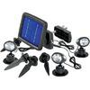 Esotec Kltri napelemes kerti spotlmpa kszlet teljesen feltlttt akkunl max 8 ra vilgtsi tartam fekete LED fixen beptve 102140 LED Esotec Trio webshop termk kpe