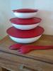 Tupperware Allegra Meggypiros 6 Rszes Tlal Szett REDDOT