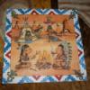 Winnetou apacs kirakja Baba mama gyerek Jtk Gyerekszoba Logikai jtk Decoupage szalvtatechnika Festett trgyak Dekupzstechnikval ksztettem ezt az indinos kirakt 8 x 8 cm es fa ngyzeteket h