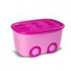 KIS FUNNY BOX MANYAG TROL DOBOZ 60L 32X39X58CM PINK