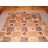 Antiallergn mszl tltet extra hossz 4 vszakos paplan 140x220 cm stt barna kocks leveles