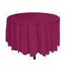 Burgundy Manyag Kerek Parti Asztaltert - 213 cm