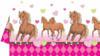 Funny Box Lovas pink asztaltert 120 x 180 cm