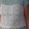 Csipke top Ruha divat cip Ni ruha Felsrsz pl Fehr horgol crnbl kszlt hossza 34 cm pnt nlkl mellbsge 90 cm Meska