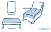 1 db Megerstett asztaltert 140x190 cm 1 db Vgtag leped 5x7 cm es 225x320 cm elasztikus nylssal beptett tpzrral 3 rteg 1 db Izoll leped 2 rteg 150x100 cm