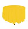 Sunshine Yellow Manyag Kerek Parti Asztaltert