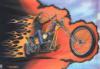 Easyrider Ghost Rider Motoros Zszl