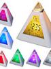 7 led sznek vltoznak piramis alak digitlis bresztra naptr hmr fehr 3xAAA